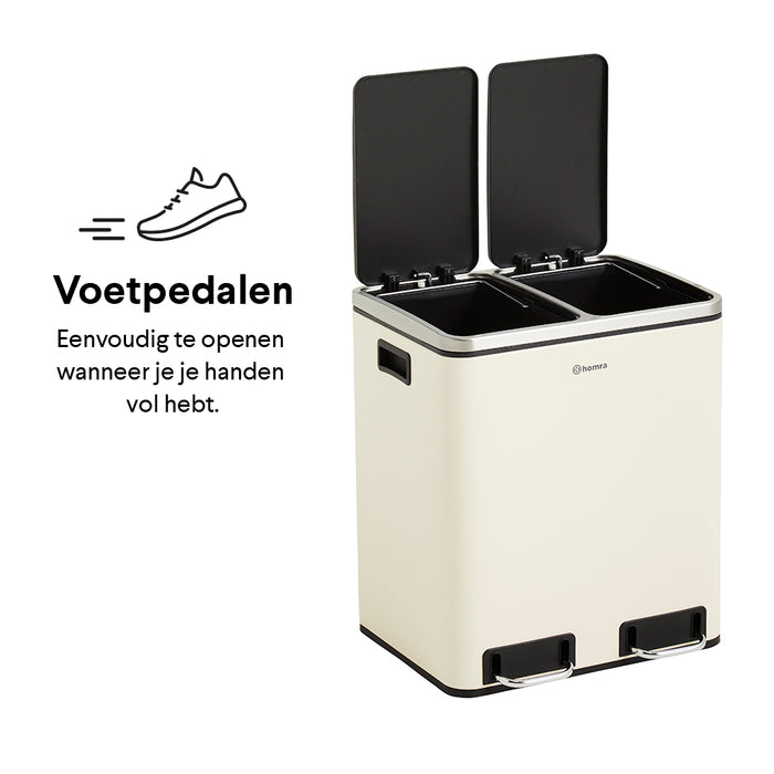 Homra Blinq Duo Pedaalemmer 30 liter (2x15 liter)