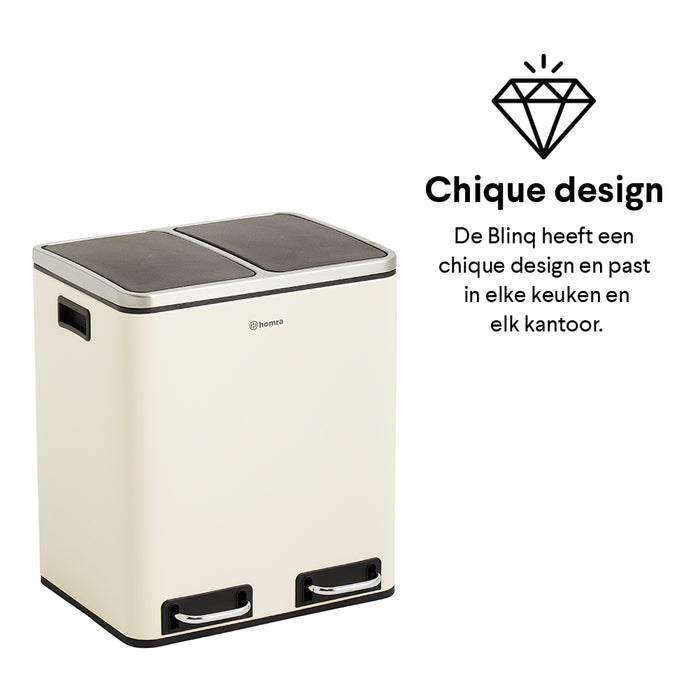Homra Blinq Duo Pedaalemmer 30 liter (2x15 liter)