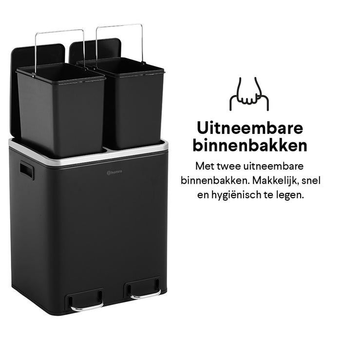 Homra Blinq Duo Pedaalemmer 30 liter (2x15 liter)