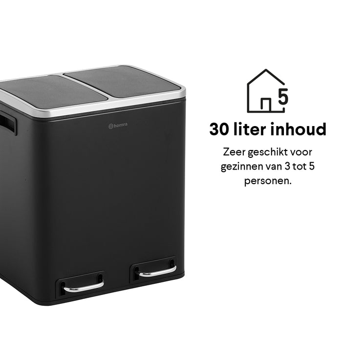 Homra Blinq Duo Pedaalemmer 30 liter (2x15 liter)