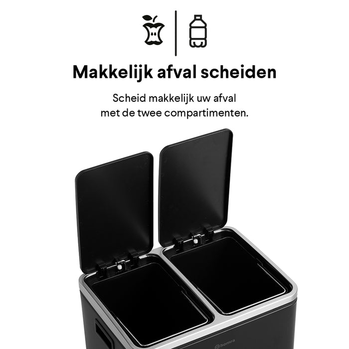 Homra Blinq Duo Pedaalemmer 30 liter (2x15 liter)