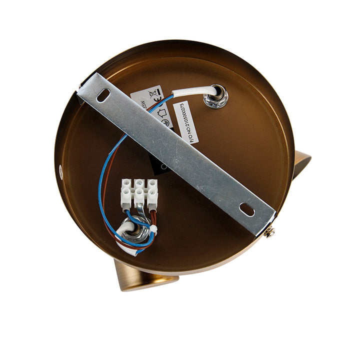 QAZQA Plafondspot brons draai- en kantelbaar rond - Karin 2