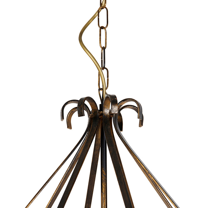 QAZQA Klassieke kroonluchter antiek goud 8-lichts - Giuseppe