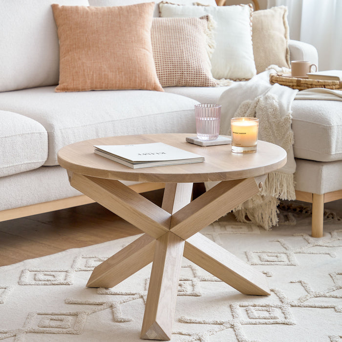 Kave Home Asiatu Kussenhoes 45 x 45 cm - Wit