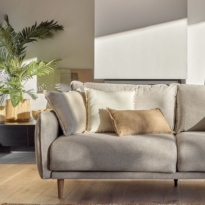 Kave Home Asiatu Kussenhoes 45 x 45 cm - Wit