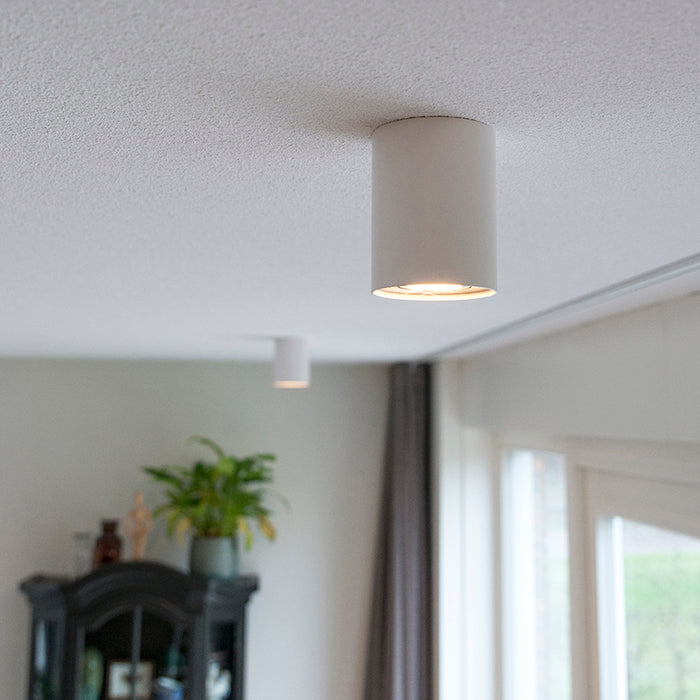 QAZQA Set van 4 spots wit draai- en kantelbaar - Rondoo up