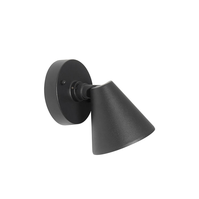 QAZQA Moderne buiten wandlamp zwart IP44 verstelbaar - Ciara