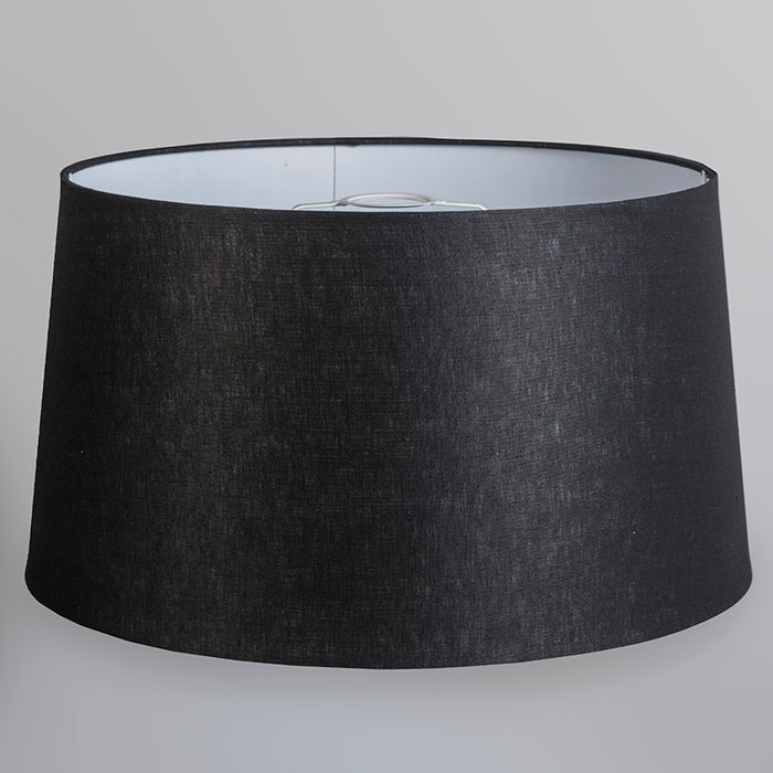 QAZQA Moderne hanglamp wit met zwarte kap 45 cm - Pendel