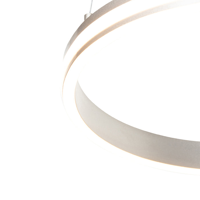 QAZQA LED Hanglamp navara - Staal - Design - D 390mm