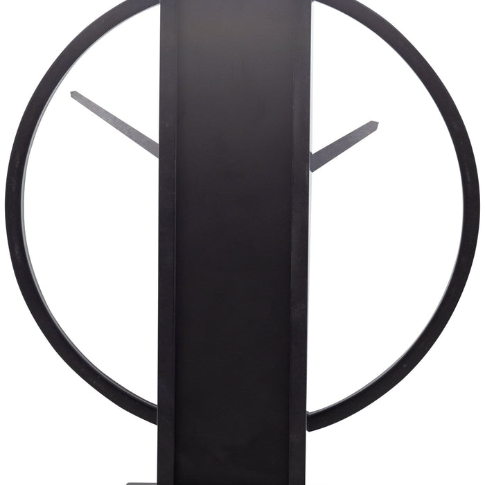 NeXtime - NeXtime - Tafel|Wandklok - 34x27cm - Hout|Staal - Zwart -