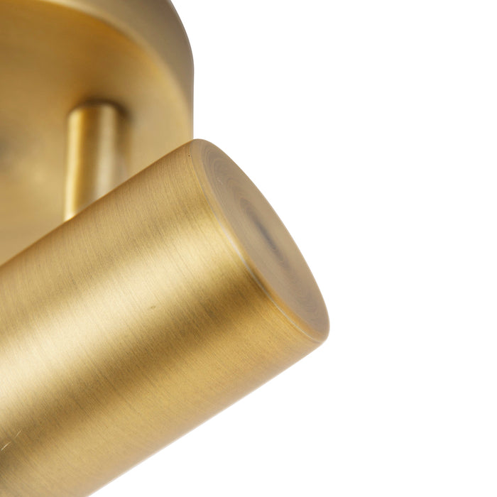 QAZQA Plafond- en wandspot brons draai- en kantelbaar - Karin 1