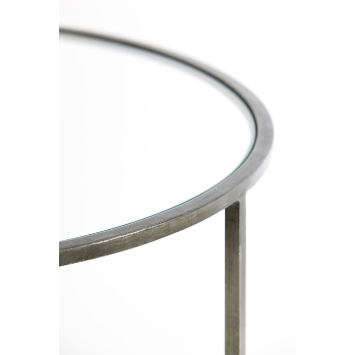 Light & Living Salontafel Duarte - Vintage Tin - Ø65+Ø75cm