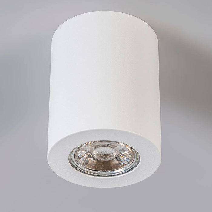 QAZQA Moderne opbouwspot wit 7,5cm GU10 50mm - Tuba