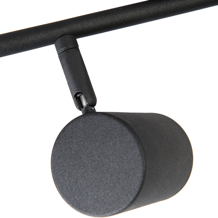 QAZQA Moderne spot zwart 2-lichts kantelbaar - Jeana