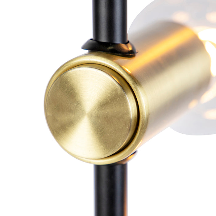 QAZQA Vloerlamp facil - Goud|messing - Modern - D 255mm