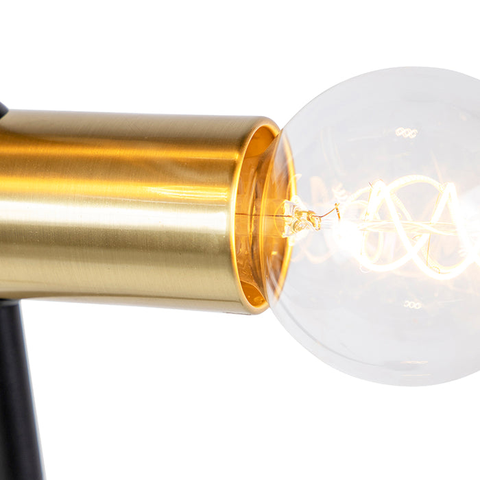 QAZQA Vloerlamp facil - Goud|messing - Modern - D 255mm