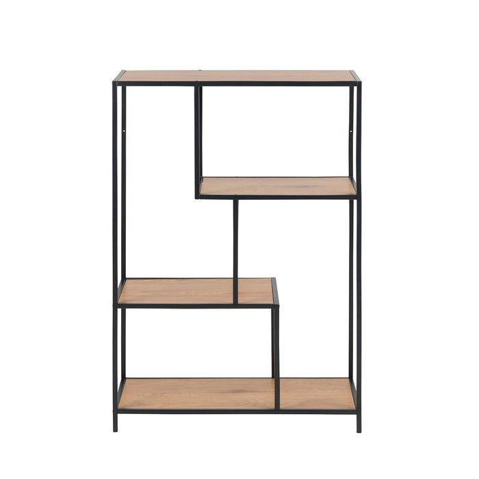 Lisomme Vic Boekenkast van Metaal en Hout - B 77 cm - Naturel