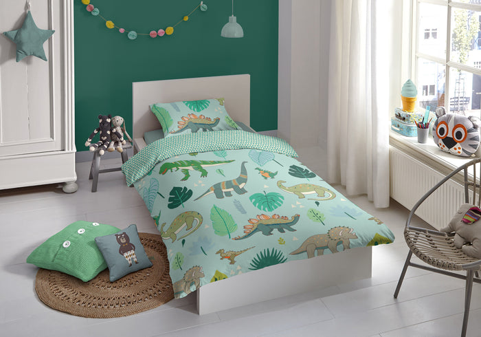 Good Morning Dekbedovertrek Katoen Dinono multi