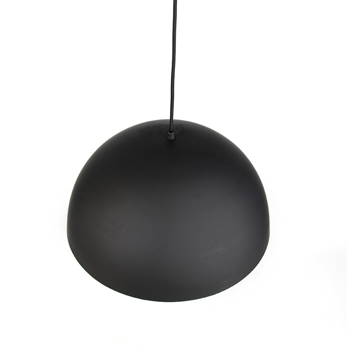 QAZQA Scandinavische hanglamp zwart met wit 2-laags - Claudius