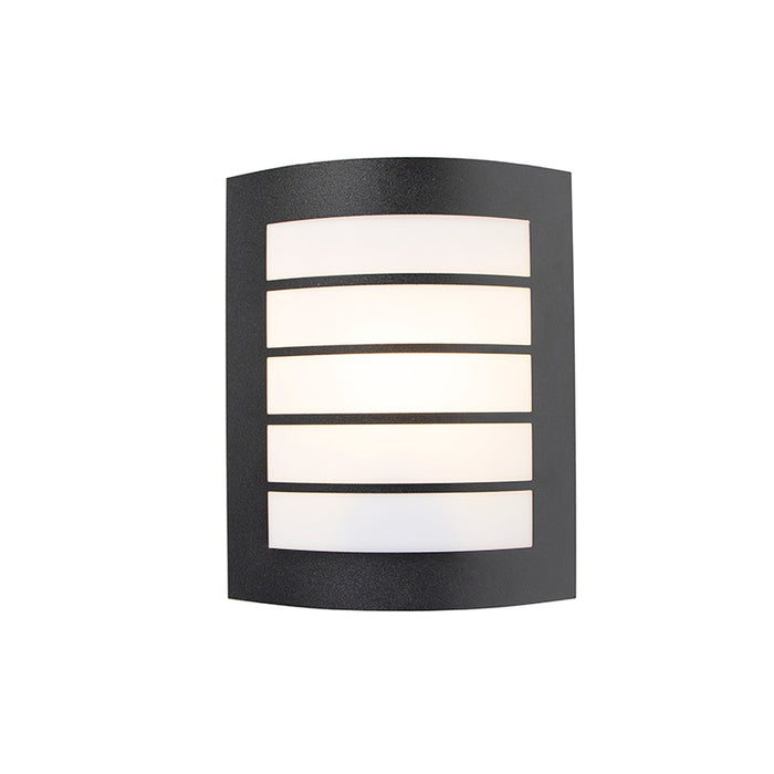 QAZQA Moderne buitenwandlamp zwart IP44 - Miro