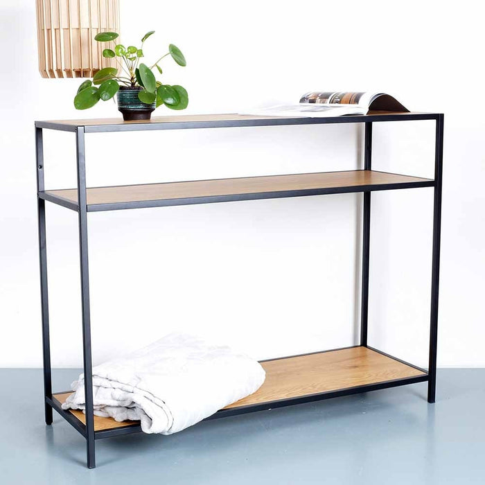 Lisomme Vic houten sidetable naturel - 100 x 35 cm