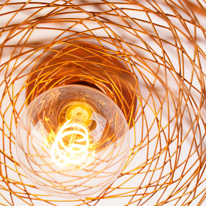 QAZQA Design plafondlamp koper - Sarella