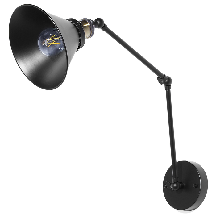 Beliani - NARVA - Wandlamp - Zwart - Metaal