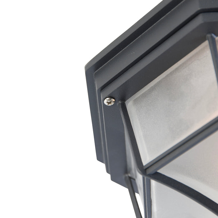 QAZQA Landelijke plafondlamp donkergrijs 26,5 IP44 - Bri