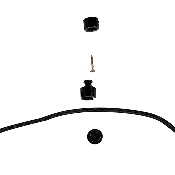 QAZQA Industriële hanglamp zwart 5-lichts - Cava