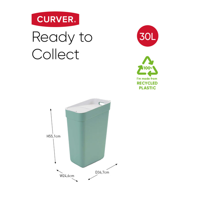 Curver Ready to Collect Prullenbak 30 L - Groen