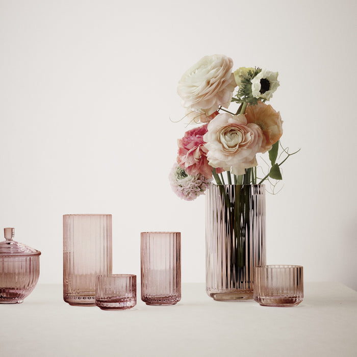 Lyngby Porcelæn Mondgeblazen Vaas Rood H 25 cm