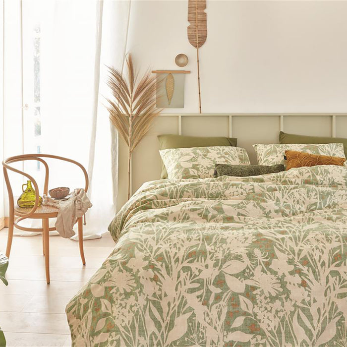 Ariadne at Home Botanical Dekbedovertrek 240 x 200/220 cm - Groen