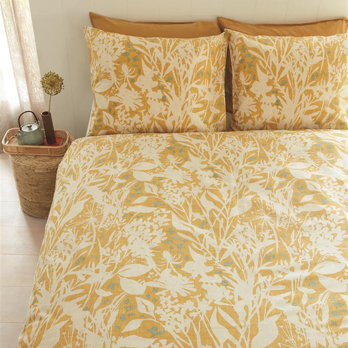 Ariadne at Home Botanical Dekbedovertrek 200 x 200/220 cm - Oker