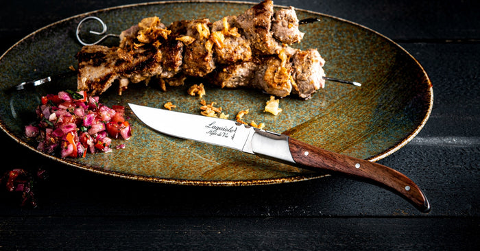 Laguiole Style de Vie Luxury Line steakmessen 6-delig, pakka rosewood