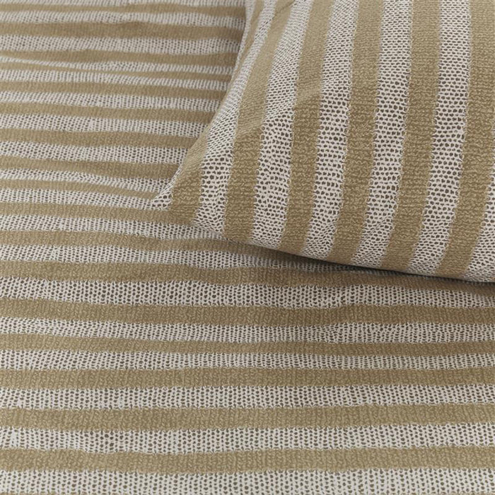 Ariadne at Home Knit Stripes Dekbedovertrek 200 x 200/220 cm - Naturel