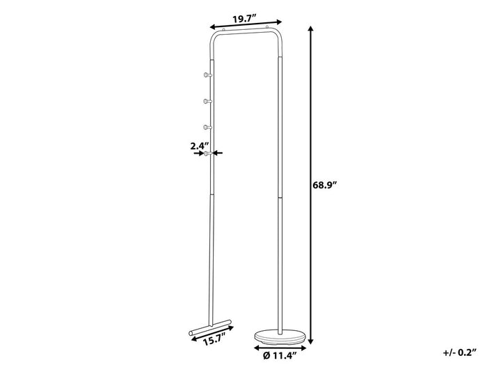 Beliani - BENTON - Kapstok - Zwart - Staal