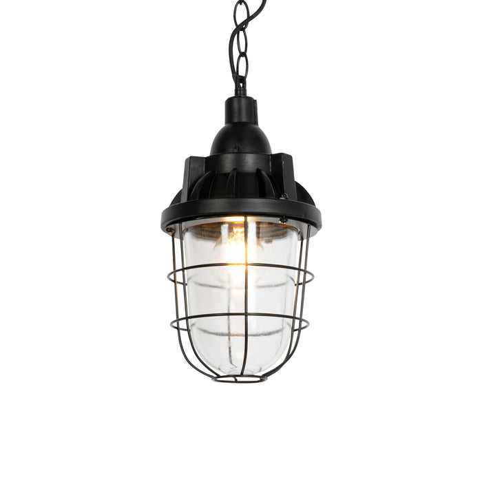 QAZQA Set van 2 industriële hanglampen zwart - Cabin