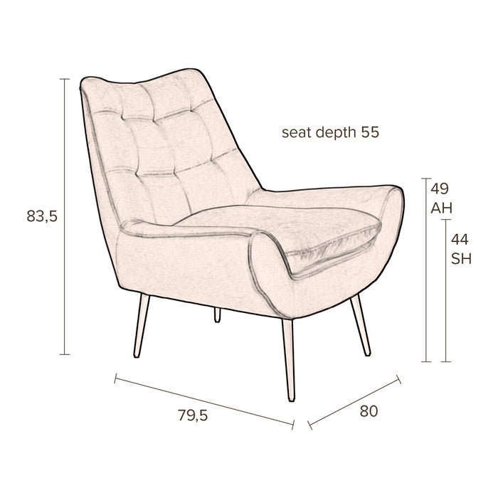 Dutchbone Glodis Fauteuil
