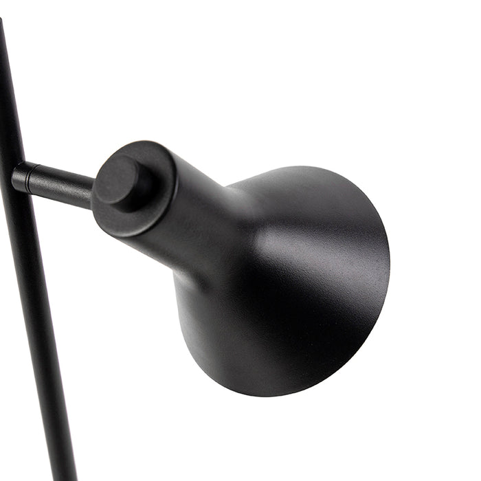 QAZQA Moderne tafellamp zwart met goud 1-lichts - Magno