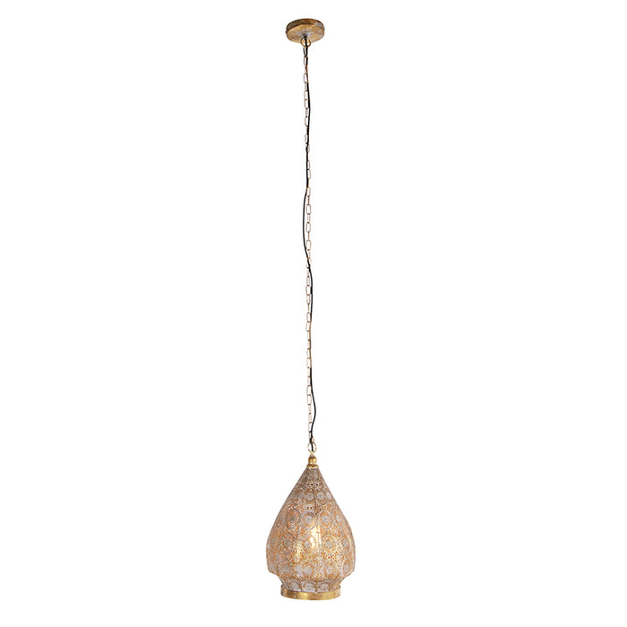 QAZQA Hanglamp mowgli - Goud|messing - Oosters - D 280mm