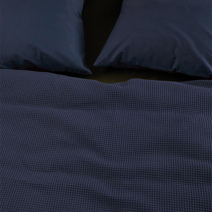 At Home by Beddinghouse Relax Dekbedovertrek 140 x 200/220 cm - Donkerblauw