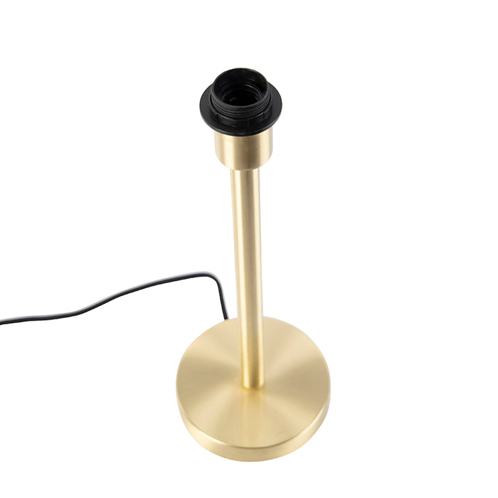 QAZQA Klassieke tafellamp messing zonder kap - Simplo