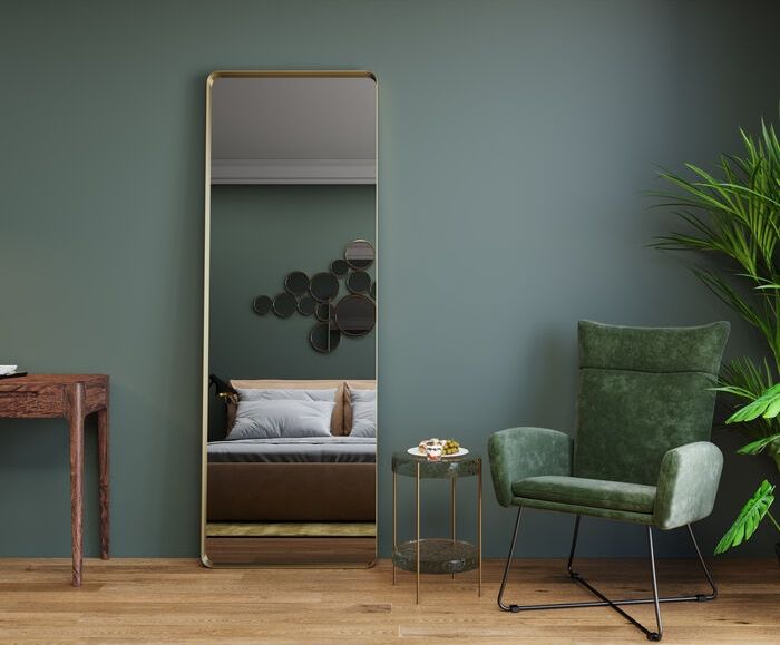 Kare Design Curve Spiegel 70 X 200 Cm - Koper