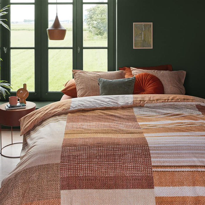 Beddinghouse Oliver Dekbedovertrek 200 x 200/220 cm - Terra