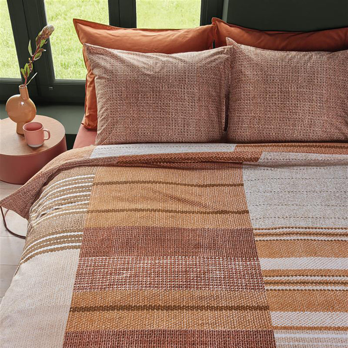 Beddinghouse Oliver Dekbedovertrek 200 x 200/220 cm - Terra