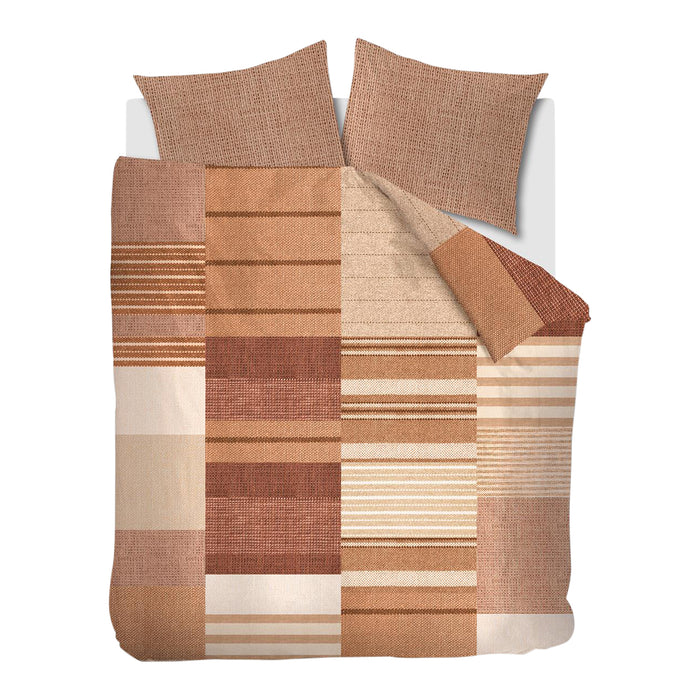 Beddinghouse Oliver Dekbedovertrek 240 x 200/220 cm - Terra