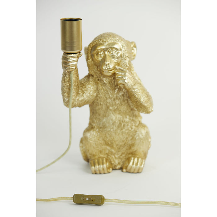 Light & Living Tafellamp Monkey - Goud - 20x19,5x34cm