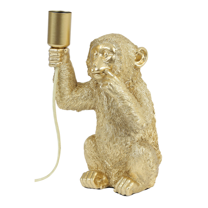 Light & Living Tafellamp Monkey - Goud - 20x19,5x34cm