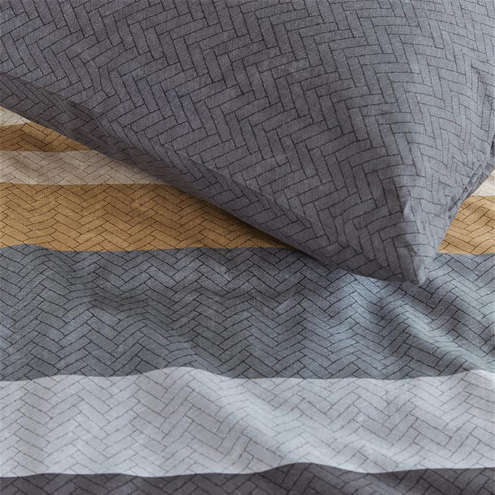 Beddinghouse Travis Dekbedovertrek 140 x 200/220 cm - Blauw/Grijs