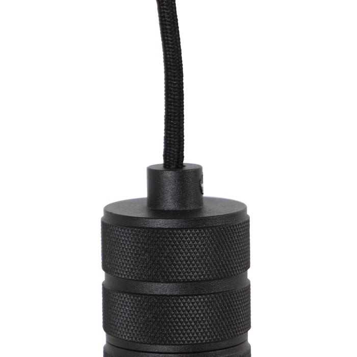 QAZQA Design hanglamp zwart met stekker - Cavalux
